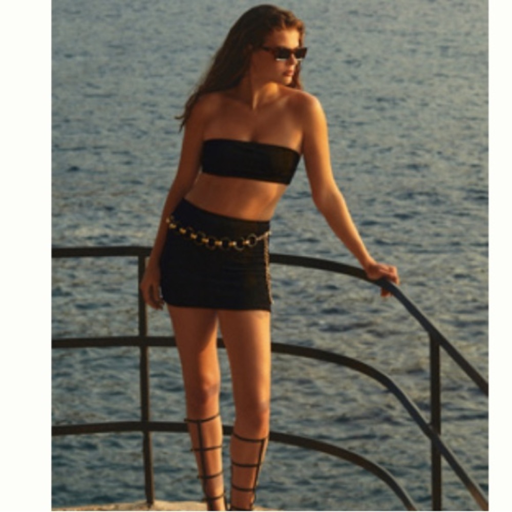 GOOD AMERICAN ALWAYS FITS COVER-UP SKIRT